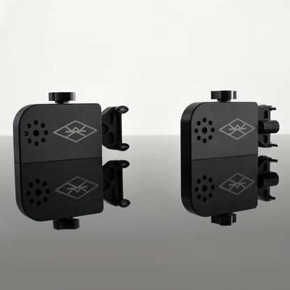 Two hard mounts/Garfield mounts/vehicle mounts one in Goofy (left) and Regular (right) configurations