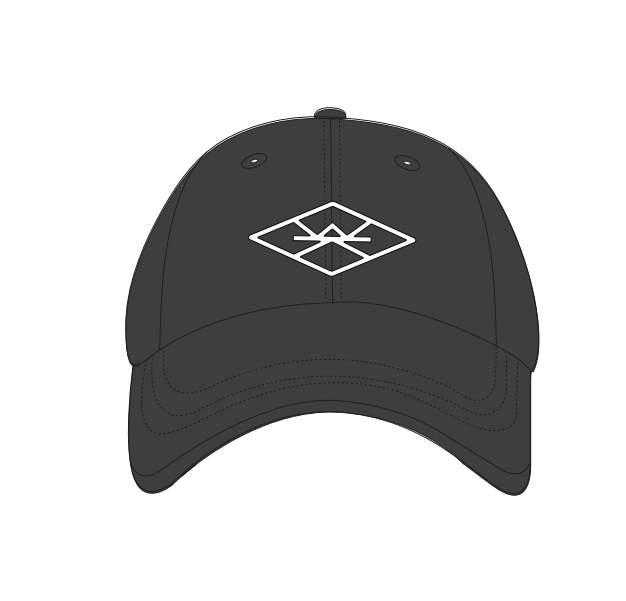 WK "Dad" Cap with Embroidered Logo (Black)