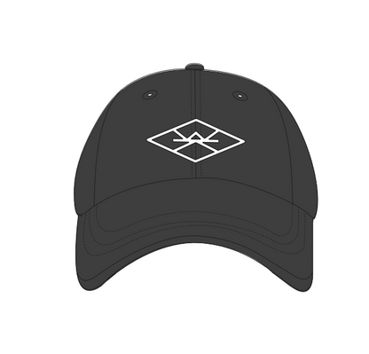 WK "Dad" Cap with Embroidered Logo (Black)